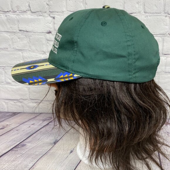 Vintage Trucker Hat Cap Strap Back Green STAJAS Oilfield Trucking Adjustable - Picture 2 of 8